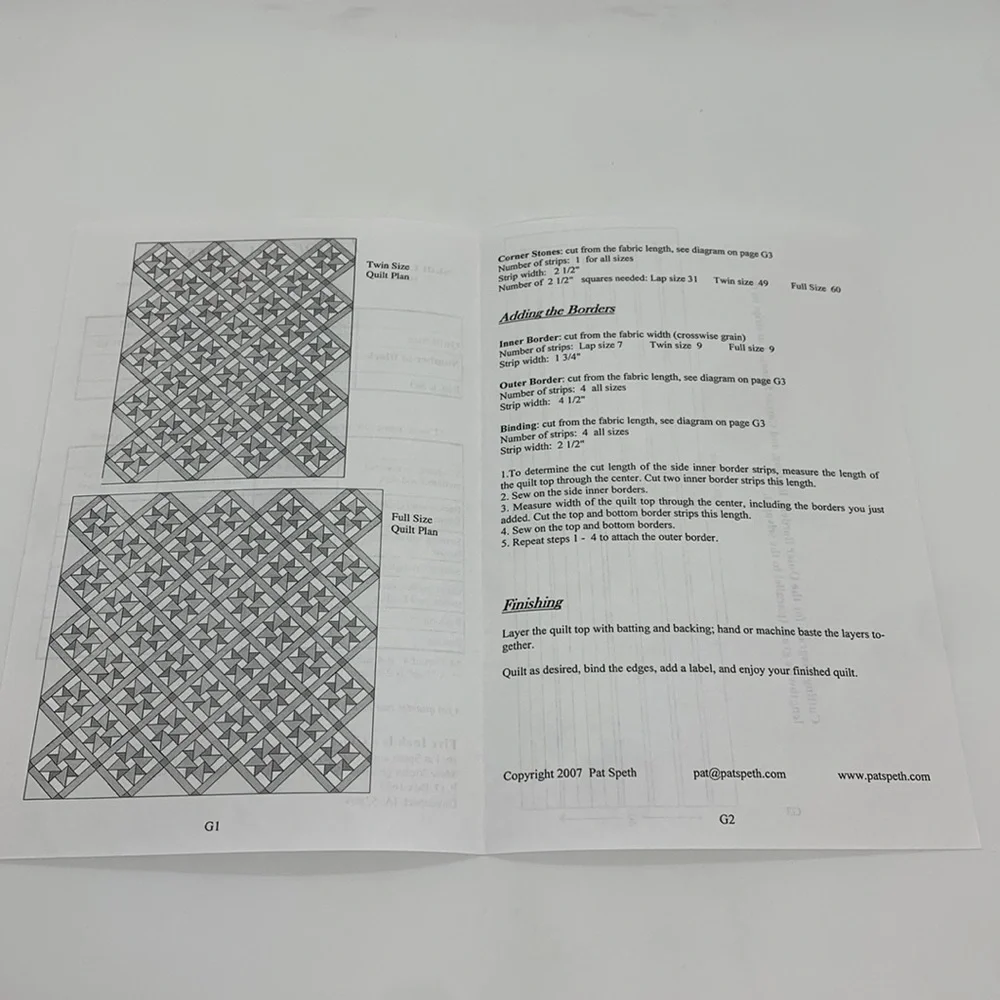 Five Inch Is a Cinch Quilt Pattern “Labor Day Stars” : 5 inch squares in 3 sizes